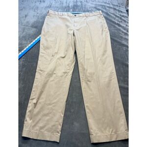 Brooks‎ Brothers Mens Khaki Advantage Chino Hudson Pants 40x30 Pleated